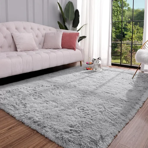 Miniatura 17 de Keeko Alfombras Esponjosas para Sala de Estar y Dormitorio, Alfombra Suave de Felpa para Junto a la Cama, Alfombra Grande Moderna para Interiores