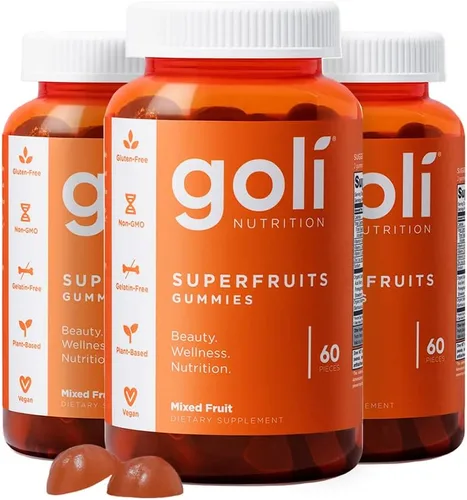 Miniatura 10 de Goli Nutrition - Gomita vitamínica SuperfRUITS de 60 quilates, con ingredientes potenciadores del colágeno. Radiar. Rejuvenecer. Refresca