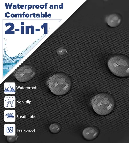 Miniatura 5 de Aegend Gorro de natación de tela, capa impermeable de silicona, gorra de natación de tela transpirable, mantiene el cabello seco con alta