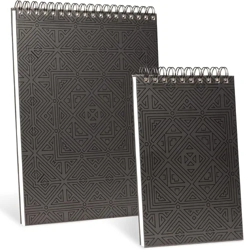 Global Printed Products Juego de cuadernos de bocetos – (1) 9 x 12 pulgadas y (1) 5.5 x 8.5 pulgadas – Tapa dura de alta calidad, encuadernación de