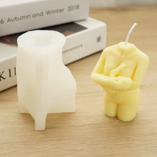 Miniatura 6 de Molde de resina de conejo de Pascua, moldes de silicona de fundición de resina para decoración del hogar y fabricación de velas, molde en espiral