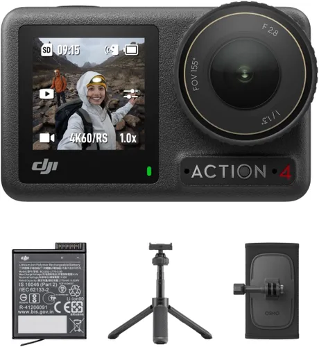 Miniatura 13 de DJI Osmo Action 4 Combo estándar, cámara de acción impermeable con sensor de 1/1.3 pulgadas, video 4K/120fps, impresionantes imágenes con poca luz