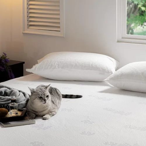 Miniatura 6 de Jet's Home Protector de colchón tamaño individual con cremallera, funda de colchón impermeable extraíble y ajustable de 360 grados para colchón de 9