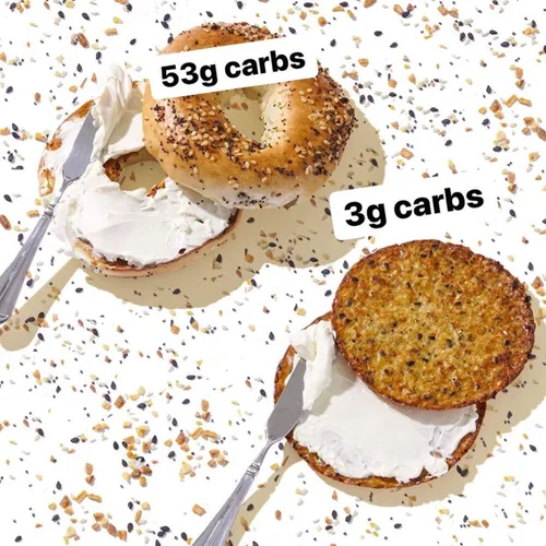 Miniatura 3 de Outer Aisle Pan de coliflor Todo menos los carbohidratos Keto, sin gluten, panes de sándwich de coliflor bajos en carbohidratos Paquete de 5