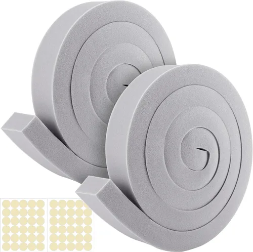 Miniatura 9 de moonoom 3 unidades de cinta de sellado para aire acondicionado de espuma de 2''x1''x6.5 pies - Cinta de espuma para aire acondicionado no adhesiva