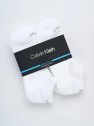 Miniatura 129 de Calvin Klein Calcetines para hombre, mezcla de algodón, acolchados, sin talla, forro de calcetines atléticos (6 unidades)