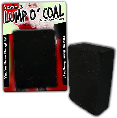 Miniatura 2 de Santa's Lump O' Coal - Jabón de carbón travieso para Navidad, novedoso jabón navideño para niños, divertidos rellenos de calcetines, bromas