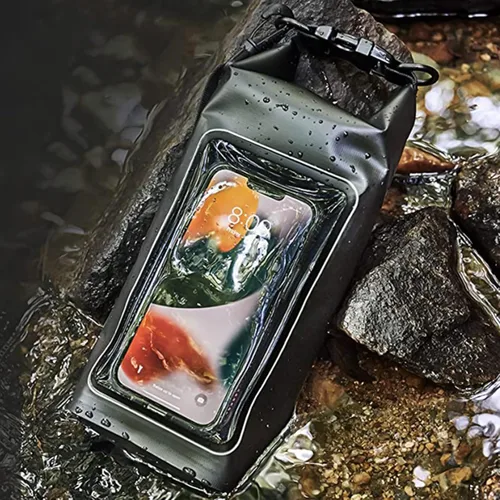 Miniatura 8 de Bolsa impermeable 2 en 1 para acampar al aire libre, playa, bolsa a prueba de arena, mochila impermeable para teléfono celular, accesorios