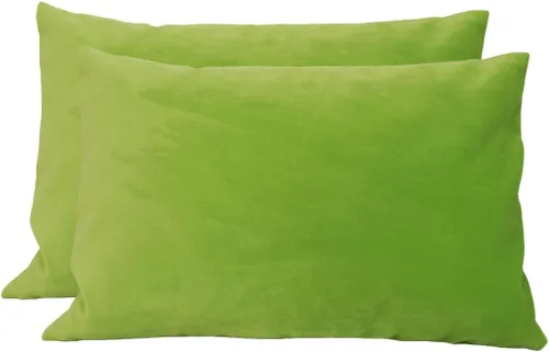 Miniatura 117 de TangDepot - Funda de almohada lisa de terciopelo, funda de cojín supersuave de lujo, muchas opciones de colores y tamaños