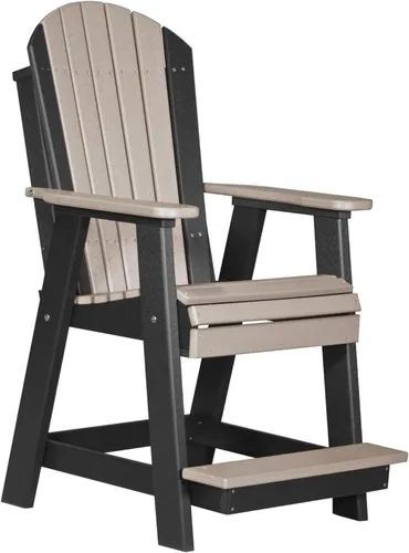 Miniatura 14 de LuxCraft Silla Balcón - Altura del mostrador - Aruba sobre Negro