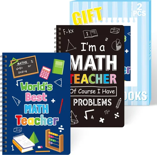 Miniatura 10 de B1ykin Cuadernos en espiral A5, 2 unidades, 50 hojas, 100 páginas, encuadernados con alambre, regalo de agradecimiento al profesor, cuaderno