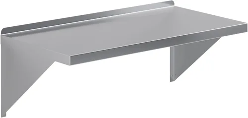 Miniatura 24 de AmGood Estante de pared de acero inoxidable de 18 x 72 pulgadas Estantería de metal para electrodomésticos y equipos Cocina, restaurante