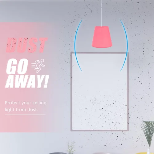 Miniatura 7 de DOITOOL Pantalla de tambor para lámpara de mesa, lámparas de pie, pantalla de lámpara de araña, pantalla de lámpara de arpillera de granja, pantalla
