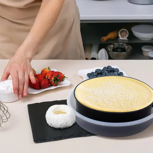 Miniatura 6 de Moldes Springform, protector de sartén para tartas de queso, accesorios para sartenes de forma desmontable, evita que el agua entre en el plato