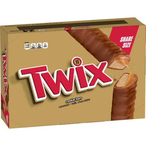 Miniatura 11 de TWIX Dulces de Chocolate a Granel Envueltos Individualmente, Tamaño Completo, Barra de Dulce de Chocolate con Galleta y Caramelo, Perfecta