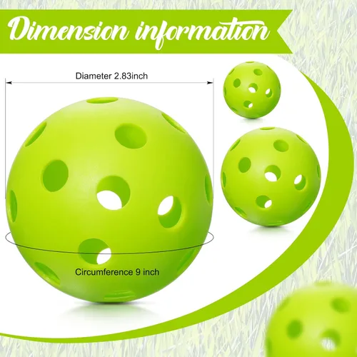 Miniatura 2 de Vinsot Paquete de 24 pelotas de béisbol de plástico para practicar béisbol, pelotas ligeras para interiores y exteriores, pelota de entrenamiento