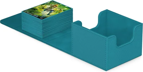 Miniatura 21 de Ultimate Guard Sidewinder 100+, caja de cubierta para 100 tarjetas TCG de doble manga, gris, cierre magnético y forro interior de microfibra para un