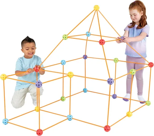 Miniatura 3 de Crazy Forts Everest Toys Multicolor - Juego de construcción de fuerte de 69 piezas - Juguetes STEM para construir en interiores o exteriores
