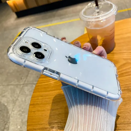 Miniatura 8 de Funda transparente para iPhone 13 Pro Max con cordón cruzado, delgada, translúcida, a prueba de golpes, suave, con correa de hombro ajustable