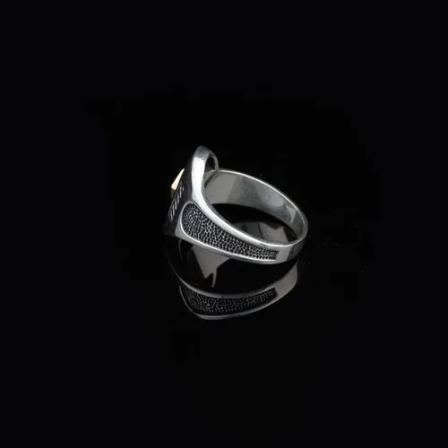 Miniatura 5 de Sterling Silver Fidget Ring Men, Screw Ring Men, Fidget Spinner Ring, Unique Ring, Biker Ring, Anniversary, Memorial