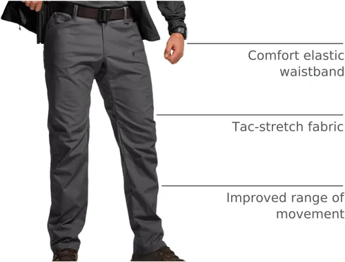 Miniatura 148 de CQR – Pantalones tácticos elásticos tipo cargo para hombre, resistentes al agua, de tela ripstop (antidesgarros), ligeros, ideales para uso diario