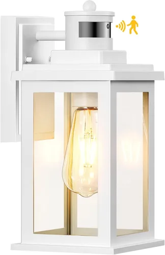 Miniatura 25 de VIANIS Luz negra grande con sensor de movimiento para exteriores de 15 pulgadas, aplique de iluminación exterior, iluminación exterior del atardecer