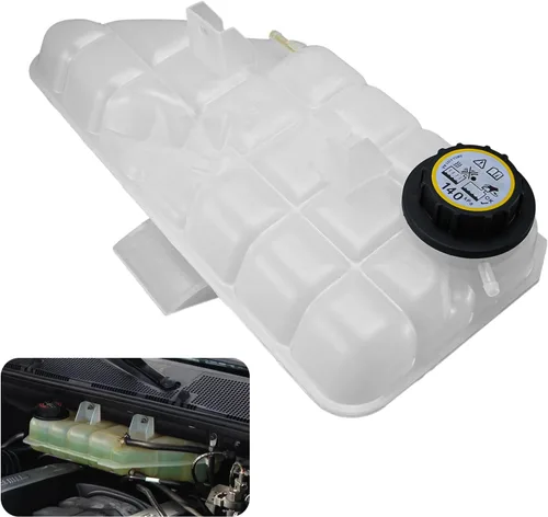 1635000349 Depósito de refrigerante con tapa y sensor Compatible con 1998-2005 Mercedes-Benz ML320, ML350, ML430, ML500, ML55 AMG V6 3.2L 3.7L / V8