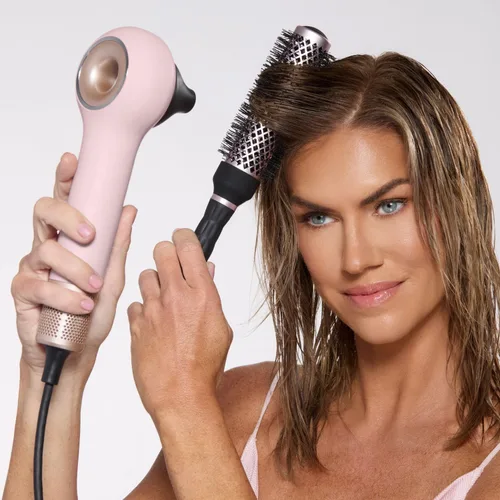 Miniatura 3 de L'ANGE HAIR VolumePro - Cepillo redondo iónico de cerámica extralargo, color negro, para secado, rizado y peinado, añade volumen, reduce