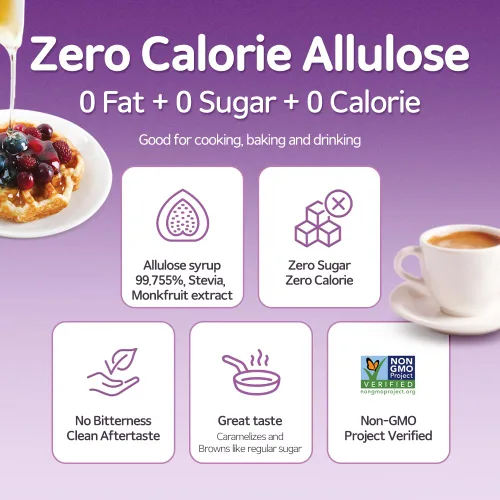 Miniatura 2 de ALTist Edulcorante de jarabe de alulosa – Alternativa de azúcar líquida cero calorías, ceto, vegano, sin OMG, a base de plantas Reemplazo