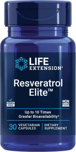 Life Extension Resveratrol 100 mg - Transresveratrol suplementos píldoras de raíz de knotweed japonesa y fruta de uva más quercetina para la salud