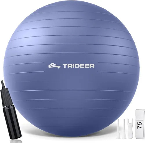 Miniatura 13 de Trideer Pelota de Ejercicio de Yoga, Silla de Oficina y Bola de Equilibrio, Bola de Estabilidad para Pilates, Terapia Física, Entrenamiento