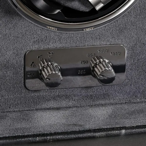 Miniatura 5 de ROTHWELL Bobinadora de 4 relojes para relojes automáticos con motor silencioso con múltiples velocidades y ajustes de rotación (negrogris)