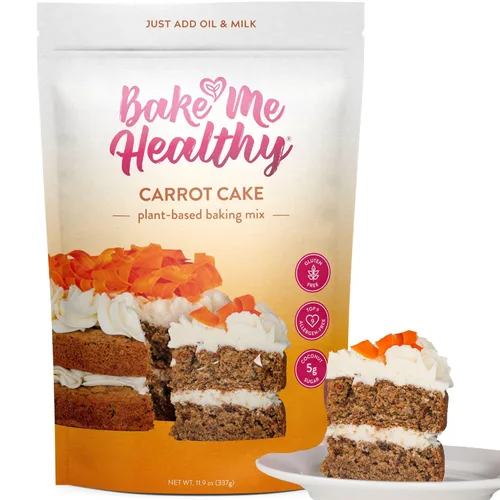 Miniatura 8 de Bake Me Healthy Mezcla para hornear brownie de chocolate amargo sin gluten, brownie vegano, sin OMG, 35% menos azúcar, apta para alérgicos, a base