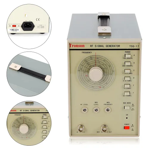 Miniatura 2 de Generador de señal TSG-17, generador de señal de radiofrecuencia de alta frecuencia RF/AM de 110V 100kHz-150MHZ