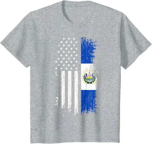 Miniatura 58 de Camiseta de la bandera de Estados Unidos salvadoreño - Camiseta de El Salvador USA