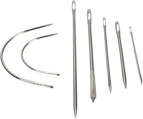 Miniatura 2 de Vitoki Vitoki - Kit de agujas de coser a mano resistentes para tapicería del hogar, alfombras, reparación de lona de cuero, paquete de 7