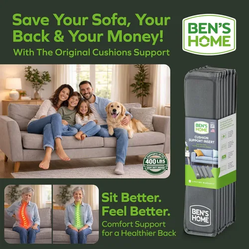 Miniatura 6 de BEN'SHOME® Tabla de soporte para cojín de sofá para sofá ultra profundo extra largo hundido, deja de hundirse en tu sofá, madera maciza de 0.5