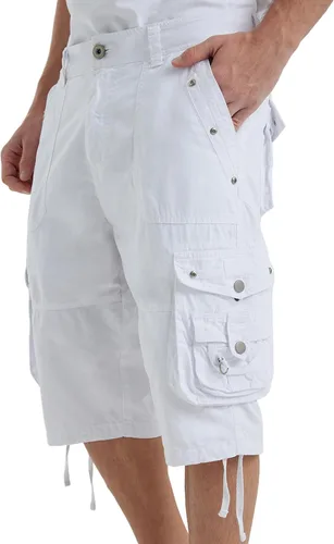 Pantalones cortos tipo cargo Ripstop para hombre, de sarga de algodón, pierna recta, para el trabajo al aire libre