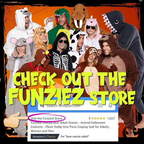 Miniatura 6 de Funziez! - Disfraz de animal de una pieza para adultos, diseño de felpa para Halloween, traje de cosplay de fruta para mujer y hombre