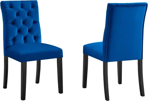 Miniatura 3 de Modway Duchess Performance Velvet - Juego de 2 sillas de comedor, color coñac
