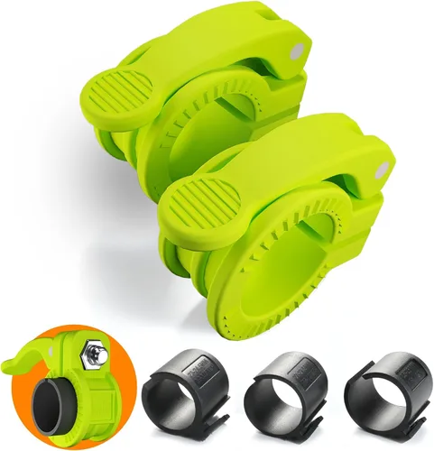 Miniatura 15 de Mini Pro Barbell Clips de 1 pulgada I Collar de barra ajustable de varios tamaños I Abrazaderas de barra de 1 pulgada, clips de peso de liberación