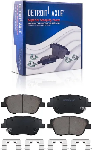Miniatura 7 de Detroit Axle - Kit de frenos para Hyundai Sonata 2011-2015 Kia Optima 2013-2016, Rotores de freno de disco Pastillas de freno de cerámica 2014