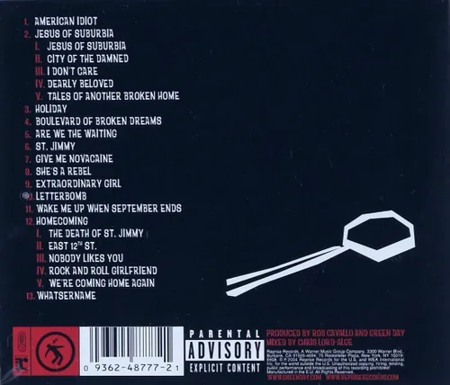 Miniatura 2 de American Idiot (CD) explicit_lyrics