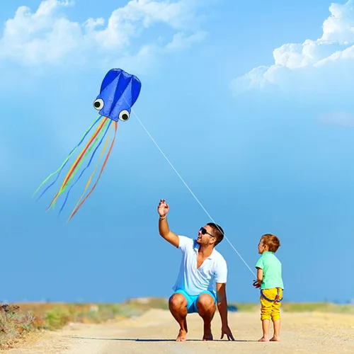 Miniatura 4 de Cometa de pulpo grande, cola larga, cometa que vuela fácilmente, cometas de playa, buenos juguetes para niños y adultos