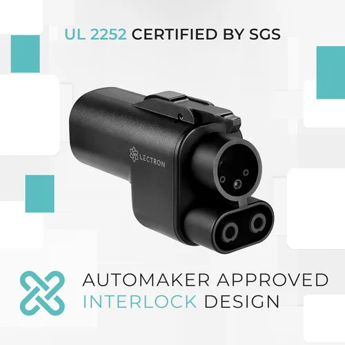 Miniatura 4 de Lectron NACS a CCS Adaptador para Vehículo Eléctrico con Interbloqueo - (500A/1,000V) - Compatible con Supercargadores Tesla - Carga Rápida CCS1 EV