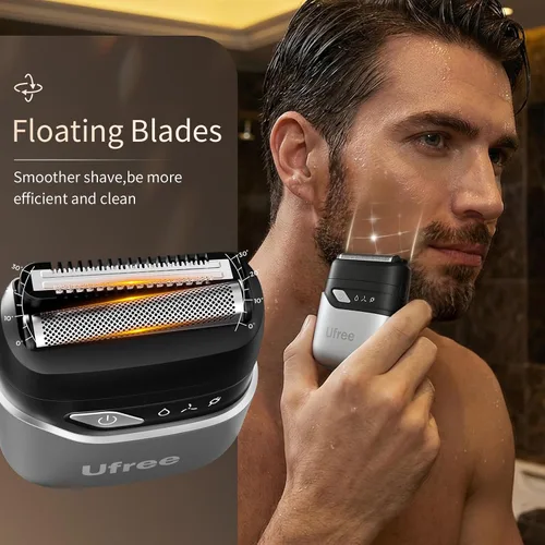 Miniatura 3 de Ufree Kit de recortadora de barba y afeitadora de lámina, maquinillas de afeitar eléctricas para hombres, recortadora de cabello de precisión
