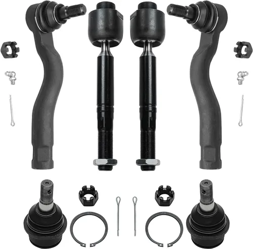Miniatura 259 de Detroit Axle – Kit de suspensión delantera para Hyundai 2013-2018 Santa Fe 2 enlaces de barra de estabilizador 4 varillas de amarre interiores