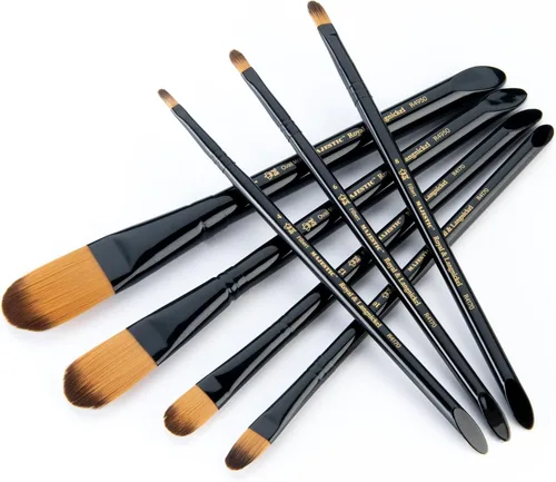 Miniatura 7 de Royal & Langnickel Majestic Filbert and Oval Wash Artist - Juego de brochas (7 piezas)