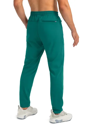 Miniatura 3 de G Gradual Pantalones deportivos para hombre con bolsillos con cremallera, pantalones deportivos cónicos para entrenamiento, correr, correr