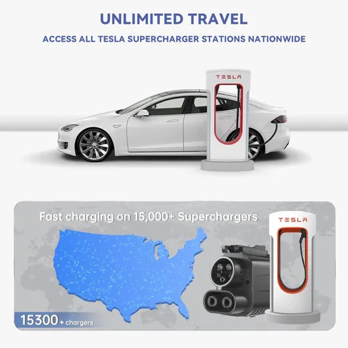 Miniatura 5 de Adaptador de supercargador Tesla mejorado, adaptador NACS a CCS, adaptador de cargador Tesla, Max 500A/1000V 250 kW, apto para Rivian, Ford